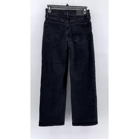 MADEWELL Women's Black Petite The Perfect Vintage Wide-Leg Jeans SZ 25P - Picture 2 of 11